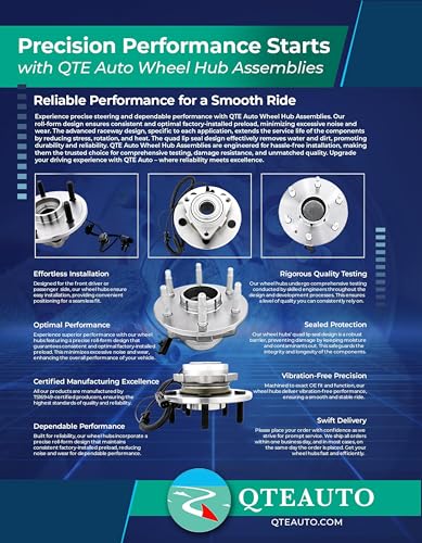 PM Auto Front Wheel Hub Bearing Assembly Compatible with 2002-2005 BMW 745I