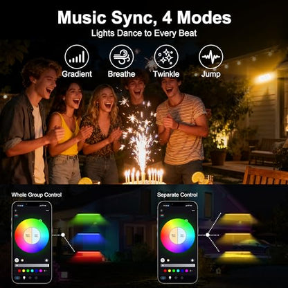 Smart Flood Light Outdoor, RGBCW 360W, IP66, WiFi APP & RF Remote - size: 360W RGB+Tunable White(2700-6500K)