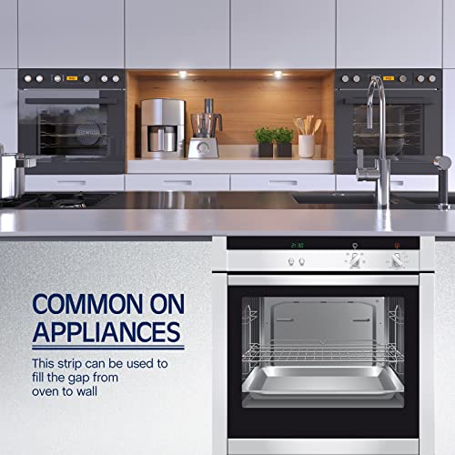 6 Pcs 304 Stainless Steel Strips Stainless Steel Sheet Metal Finishing Sheet Metal Gap Filler Trim Strip for Kitchen DIY Craft 30 Inch Long, 0.04 Inch Thick(1/2, 1, 1.5, 2, 3, 4 Inch Wide)