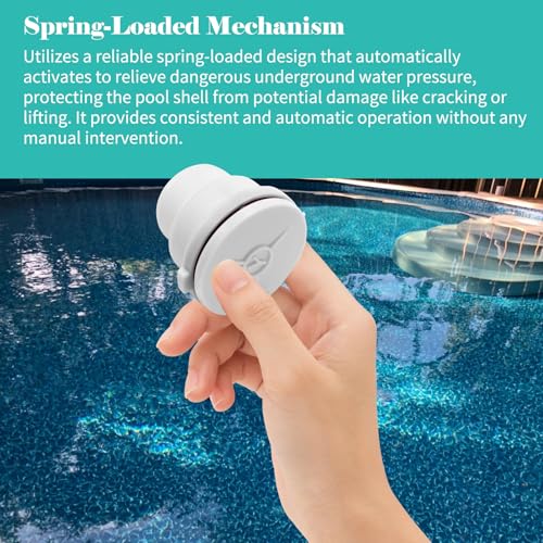 SP1056 Spring Loaded Hydrostatic Relief Valve Compatible with Hayward, Hydrostatic Relief Valve for Pools and Spas