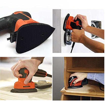 LotFancy Detail Sander Replacement Backing Pad # 577044-01, Pack of 8, for Black & Decker Mouse Sander MS500 - size: 8PCS