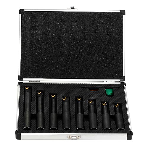 8 Pcs 3/4" Round Shank Indexable Boring Bar Set
