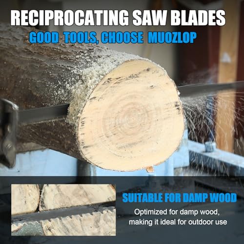 5Pack 15inch 3TPI Woodcutting Reciprocating Saw Blades Set - size: 3T/380mm