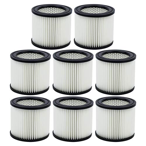 Small Cartridge Filter Replacement Part 90398 903-98 90399 Type AA Compatible with Shop Vac Wet/Dry Vacs (8 Pack) - size: 8 Pack