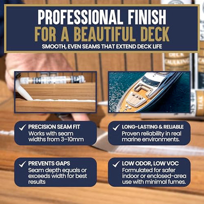 Teakdecking Systems (TDS) SIS 440 Teak Deck Caulk Cartridge 10.3oz - White - color: White, size: 10.3 oz