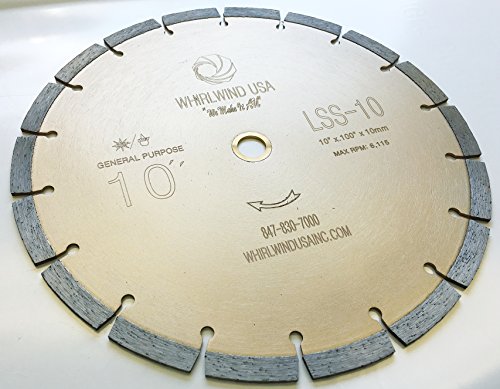 10 inch Diamond Blade for Concrete Stone Brick Masonry - size: 10" LSS