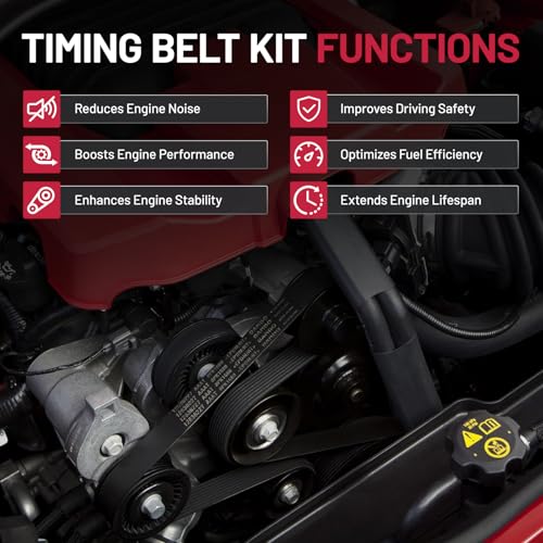 BDFHYK Engine Timing Belt Kit Compatible with Subaru 1999-2008 Impreza Legacy, Compatible with Saab 2005 9-2X 2.0L 2.2L 2.5L H4 SOHC EJ25 for TCK304 ITM304 - size: TCK304