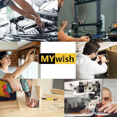 Mywish M6 x 25mm 20Pcs Flat Head Hex Socket Cap Screws Bolts, 304 Stainless Steel Furniture Bolts Full Thread, Black Oxide & Hex Spanner - color: Black-M6, size: 25mm