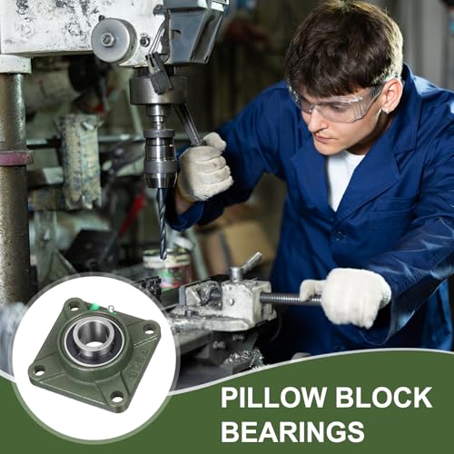 uxcell UCF206-18 Pillow Block Bearings,1-1/8 inch Bore(ABEC3) - size: UCF206-18 (1-1/8 inch)