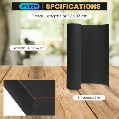 1/8" Thick X 17" Wide X 80" Long Closed-Cell Foam Neoprene Padding - size: 1/8" Thick X 17" Wide X 80" Long