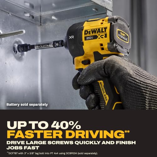 DEWALT 20V MAX 1/4 Inch Hydraulic Impact Driver (DCF870B)