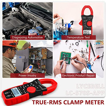 6000 Counts Clamp Meter 1000A AC DC Clamp Multimeter with Bluetooth APP