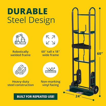 Harper Trucks 6781 Appliance Hand Truck, Dark Green