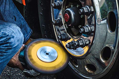 Renegade Products 9" X 3" X 5/8" Airway Buffing Wheel for Metal Polishing Aluminum & Stainless Steel for Wheels, Tanks & Bumpers (Yellow)