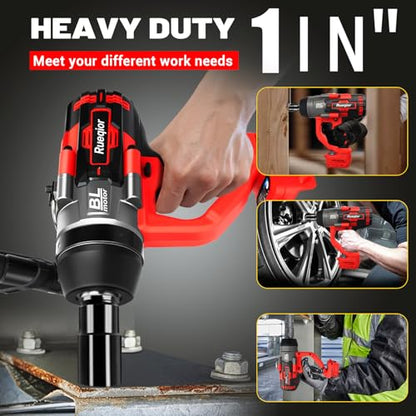 Cordless Impact Wrench 1" Compatible with Milwaukee 18V Battery
