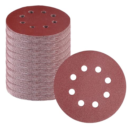 WORKPRO Sanding Discs, 5-Inch 100 Grit 8-Hole Hook and Loop, 150 Pack - style: 150PCS 5 Inch 100 Grit