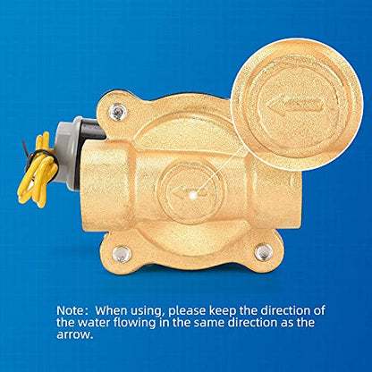 Brass Electric Solenoid Valve 110V 1/2In（inch） Pneumatic Air Normally Colsed for Water Gas Fuel Oil, 1/2In-110V - size: 1/2"-110V