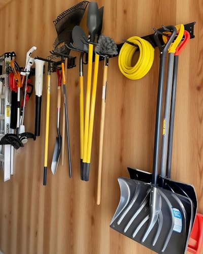 PIYILO 64 in Garage Tool Organizer Wall Mount, Adjustable Tool Storage Rack - size: 64 inch 10-Hook