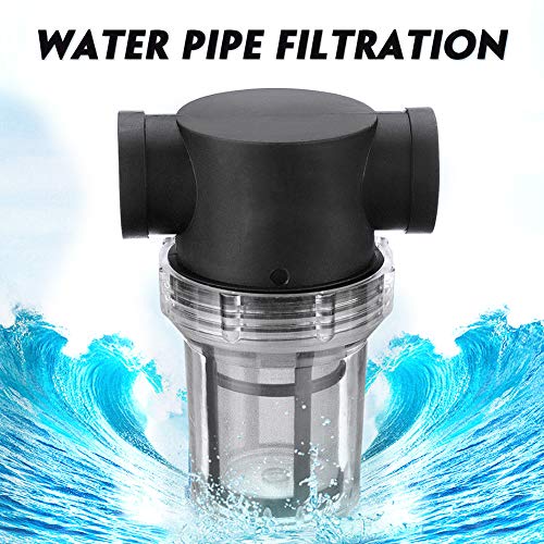 Denpetec 1Pcs Garden Pond 1 inch Inline Mesh Strainer Water Pump Filter Irrigation High Flow Pipeline Filter Garden Interface Strainer(Size:80 mesh) - size: 80 mesh