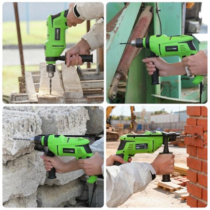GALAX PRO 7Amp 850W 2-in-1 Hammer Drill, 0-3000 RPM, 13 mm Metal Chuck - style: Hammerdrill with 13pcs Accessories