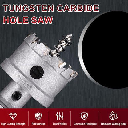 Tungsten Carbide Tipped Hole Saw 3-1/8 Inch 79mm Hole Cutter - size: 3-1/8 Inch (79mm)