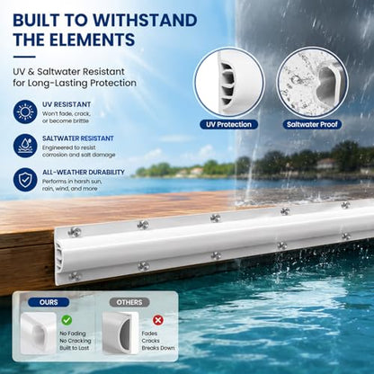 DaisyInner 3 Pack 6 ft Dock Bumper Commercial Grade Double Molded