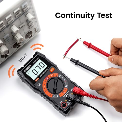 KAIWEETS Digital Multimeter Voltmeter with Case for Car Batterry Test DIY - size: KM100