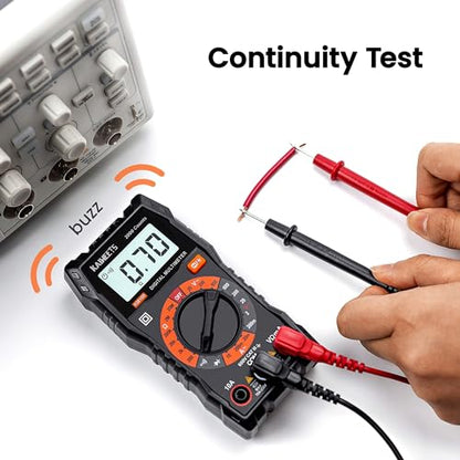 KAIWEETS Digital Multimeter Voltmeter with Case for Car Batterry Test DIY - size: KM100