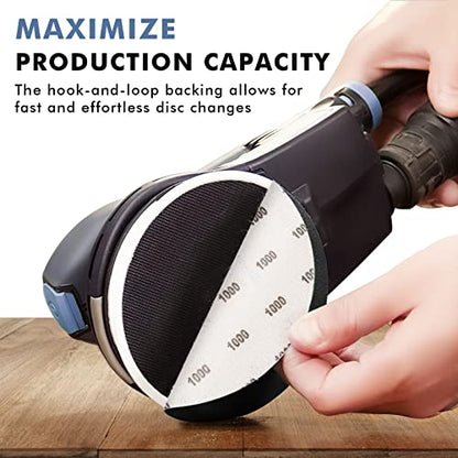 6 Inch 25 PCS 400 Grit Sanding Disc Wet Dry Sandpaper Hook Loop Sand Paper - style: Grit 400