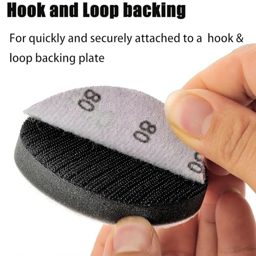 3 Inch Sanding Discs, 40 Pack 240 Grit Hook and Loop Sandpaper - style: 240 Grit
