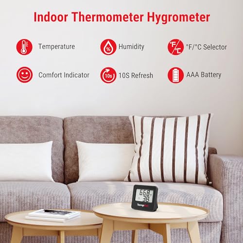TempPro TempAir Hygrometer Indoor Thermometer for Home - size: Indoor Thermometer