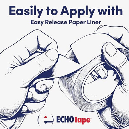 ECHOtape MT-A7772 Foil Insulation Tape All Weather Silver 2.83 in x 50 yd - size: 2.83 in x 50 yds / 72mm x 45,72m