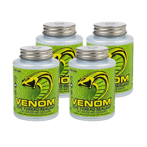 Gasoila Venom Pro-Grade Pipe Thread Sealant, 16 fl. oz., Pack of 4 - size: 16 fl. oz. (Pack of 4)