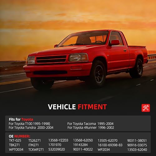 Engine Timing Belt Kit for Toyota Tacoma 1995-2004 - size: for 4Runner/ T100/ Tacoma/ Tundra