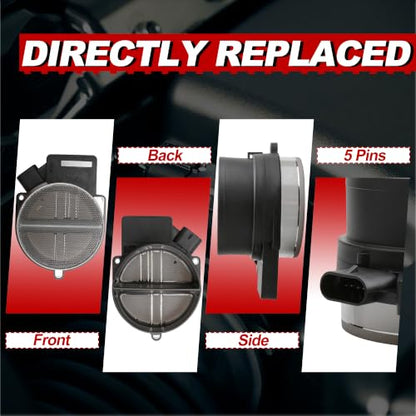 MAF Mass Air Flow Sensor Meter 213-4160 2451107 Compatible for Chevrolet Silverado 1500/2500 Silverado 2500 Tahoe Sierra 1500/2500 Yukon Eldorado Seville Escalade Suburban 1500/2500 1999-2007