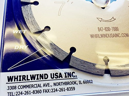 7 Inch General Purpose Segmented Diamond Saw Blade - size: 7" LSS
