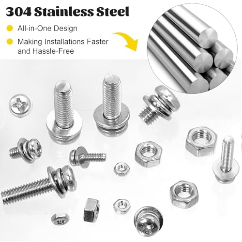 812pcs M2 M2.5 M3 M4 M5 Phillip Pan Head Machine Screw Assortment Kit - size: SS M2M2.5M3M4M5 812pcs