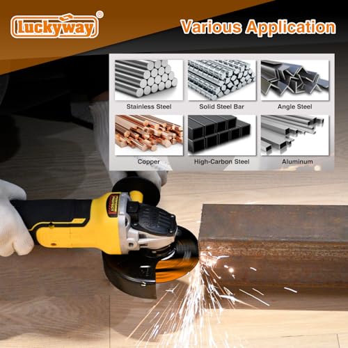 Luckyway 4-1/2 Inch Cut Off Wheels, 4-1/2"x.045“ x7/8" Cutting Wheel, Angle Grinder Cutting Disc for Metal and Stainless Steel Cut - 52 Pack