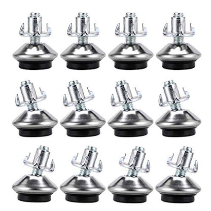 OwnMy M6 Adjustable Swivel Leveling Feet 12PCS Metal Adjustable Table Feet