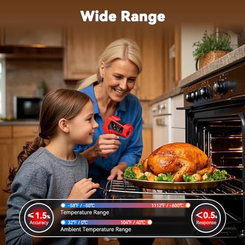 Wintact Infrared Thermometer, Surface Temperature Gun -58℉ to 1112℉