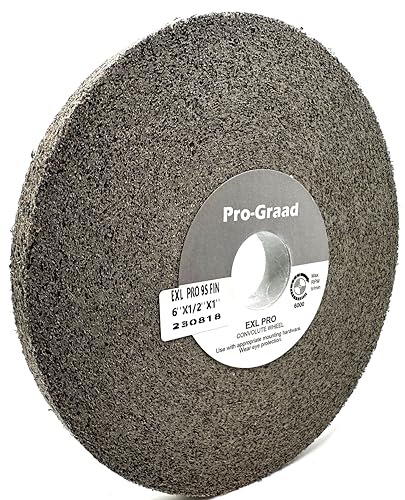EXL PRO Deburring Wheel 6" x 1/2" x 1", 9S Fine, 94904 - style: 6" x 1/2" x 1"