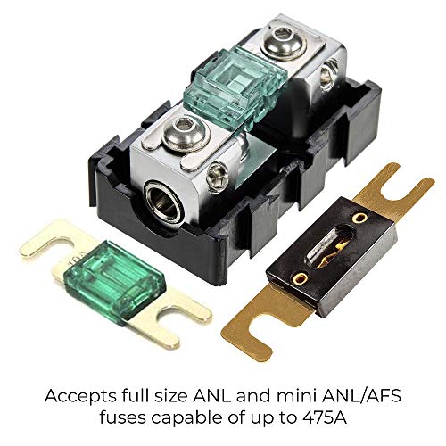 NVX XFMMINI 4/8 Gauge Mini-ANL/MANL/AFS Modular Inline Fuse Holder - size: 4/8 Gauge, style: Mini-ANL/MANL/AFS Modular