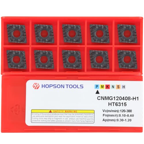CNMG432 (CNMG120408) Turning Insert for Steel Finishing 10pcs - size: CNMG432-PF