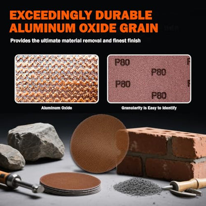 6 Inch Mesh Sanding Discs 50 PCS, 320 Grit Assortment, Dust Free Hook and Loop Sanding Discs, Anti-Clogging Sandpaper for Random Orbital Sander, Angle Grinder, Wood Metal Sanding - style: P320