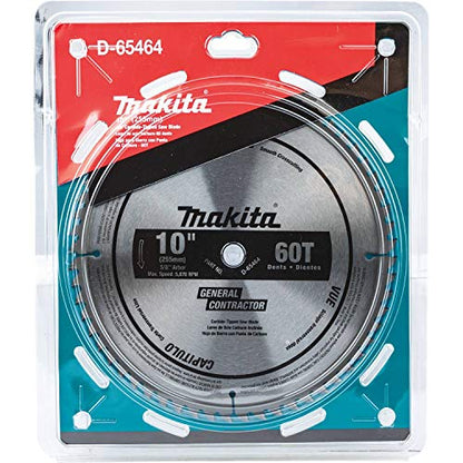Makita D-65464 10" 60T Micro-Polished Miter Saw Blade, Smooth Crosscutting