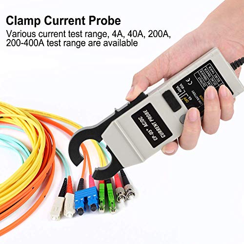 OWON CP-05+ AC/DC Current Clamp Meter Multimeter AC/DC Clamp Current Probe 200KHz 400A for Oscilloscope 4A, 40A, 200A, 200-400A Test Range with BNC Connector