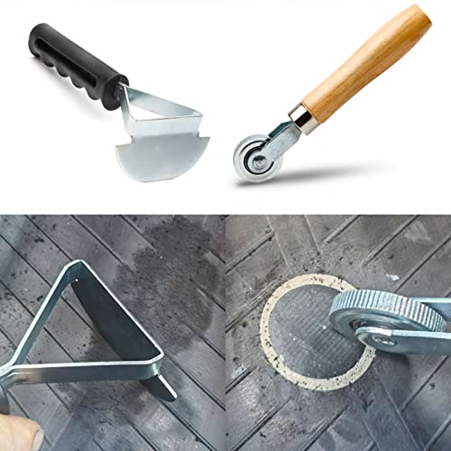Shineyoo Tire Repair Patch Tools - 42mm Tungsten Steel Buffing Wheel & Tire Patch Roller Scraping Cutter Kit - size: 42 mm