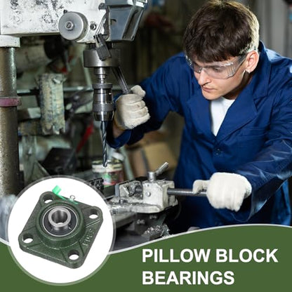 uxcell UCF202-10 Pillow Block Bearings,5/8 inch Bore(ABEC3) - size: UCF202-10 (5/8 inch)