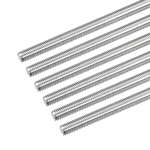MECCANIXITY Fully Threaded Rod M8 x 400mm 1.25mm Thread Pitch 304 Stainless Steel Right Hand Threaded Rods Bar Studs 6 Pack - size: M8 x 400mm