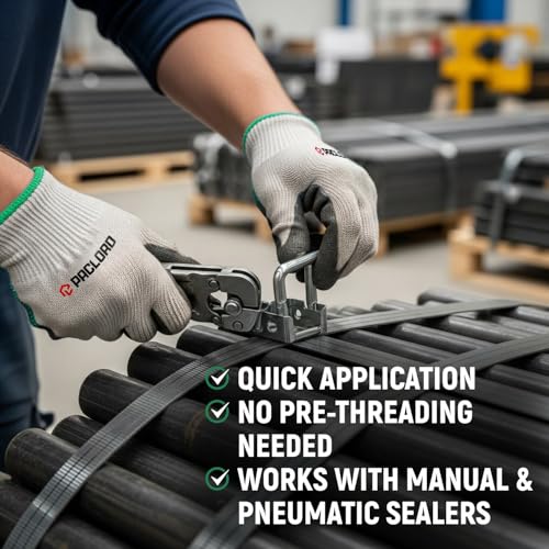 3/4" Open Seals for Steel Strapping, Pack of 750 - size: Pack of 750